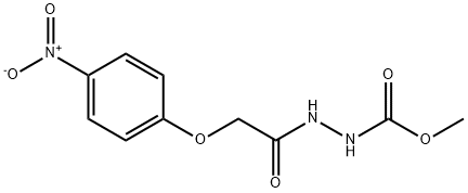 methyl 2-({4-nitrophenoxy}acetyl)hydrazinecarboxylate Struktur