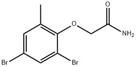 2-(2,4-dibromo-6-methylphenoxy)acetamide Struktur