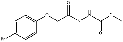 methyl 2-[(4-bromophenoxy)acetyl]hydrazinecarboxylate Struktur