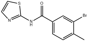 3-bromo-4-methyl-N-(1,3-thiazol-2-yl)benzamide Struktur