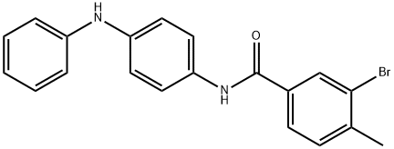 N-(4-anilinophenyl)-3-bromo-4-methylbenzamide Struktur