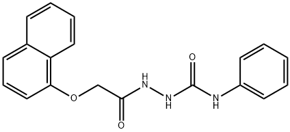 2-[(1-naphthyloxy)acetyl]-N-phenylhydrazinecarboxamide Struktur