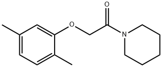 1-[(2,5-dimethylphenoxy)acetyl]piperidine Struktur