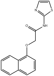 2-(1-naphthyloxy)-N-(1,3-thiazol-2(3H)-ylidene)acetamide Struktur