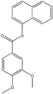 1-naphthyl 3,4-dimethoxybenzoate Struktur