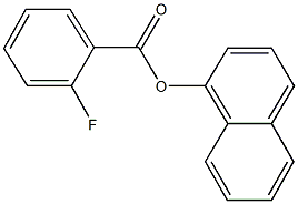 1-naphthyl 2-fluorobenzoate Struktur