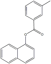 1-naphthyl 3-methylbenzoate Struktur