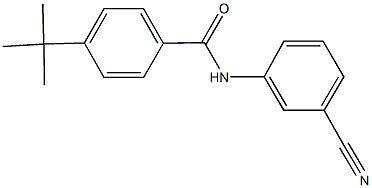 4-tert-butyl-N-(3-cyanophenyl)benzamide Struktur