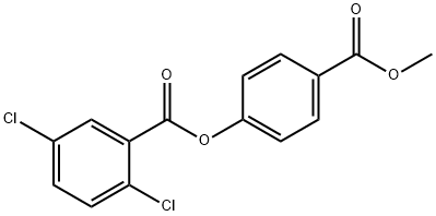 4-(methoxycarbonyl)phenyl 2,5-dichlorobenzoate Struktur