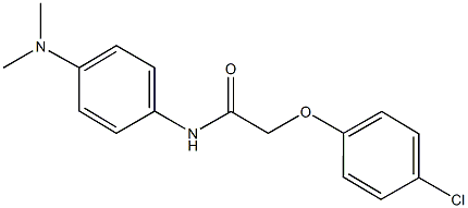 2-(4-chlorophenoxy)-N-[4-(dimethylamino)phenyl]acetamide Struktur