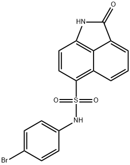 N-(4-bromophenyl)-2-oxo-1,2-dihydrobenzo[cd]indole-6-sulfonamide Struktur