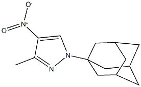 1-(1-adamantyl)-4-nitro-3-methyl-1H-pyrazole Struktur