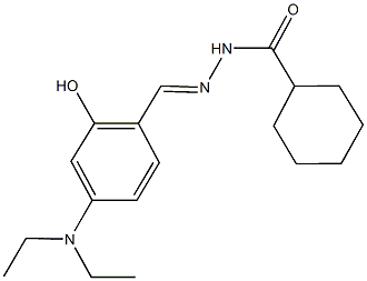 N'-[4-(diethylamino)-2-hydroxybenzylidene]cyclohexanecarbohydrazide Struktur