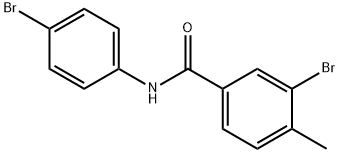 3-bromo-N-(4-bromophenyl)-4-methylbenzamide Struktur