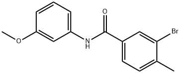 3-bromo-N-(3-methoxyphenyl)-4-methylbenzamide Struktur