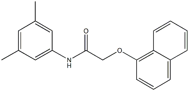 N-(3,5-dimethylphenyl)-2-(1-naphthyloxy)acetamide Struktur