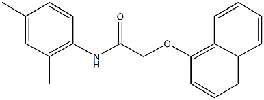 N-(2,4-dimethylphenyl)-2-(1-naphthyloxy)acetamide Struktur