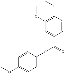 4-methoxyphenyl 3,4-dimethoxybenzoate Struktur