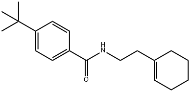 4-tert-butyl-N-[2-(1-cyclohexen-1-yl)ethyl]benzamide Struktur