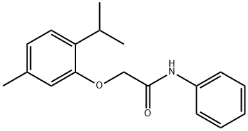 2-(2-isopropyl-5-methylphenoxy)-N-phenylacetamide Struktur