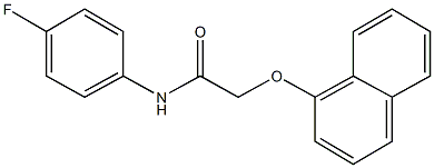 N-(4-fluorophenyl)-2-(1-naphthyloxy)acetamide Struktur