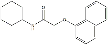 N-cyclohexyl-2-(1-naphthyloxy)acetamide Struktur