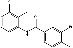 3-bromo-N-(3-chloro-2-methylphenyl)-4-methylbenzamide Struktur