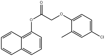 1-naphthyl (4-chloro-2-methylphenoxy)acetate Struktur