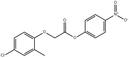 4-nitrophenyl (4-chloro-2-methylphenoxy)acetate Struktur