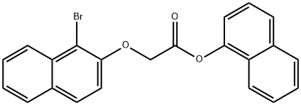 1-naphthyl [(1-bromo-2-naphthyl)oxy]acetate Struktur