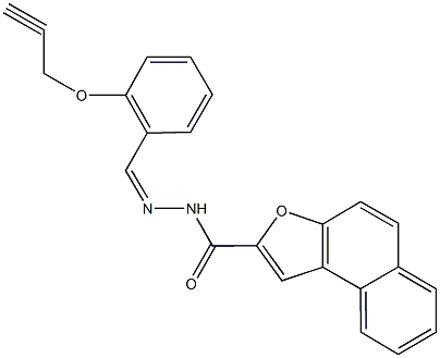 N'-[2-(2-propynyloxy)benzylidene]naphtho[2,1-b]furan-2-carbohydrazide Struktur