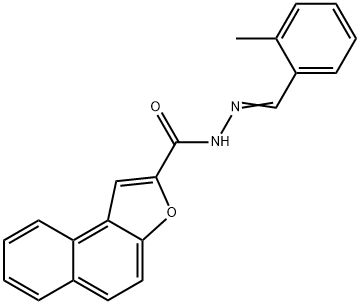 N'-(2-methylbenzylidene)naphtho[2,1-b]furan-2-carbohydrazide Struktur