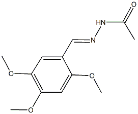 N'-(2,4,5-trimethoxybenzylidene)acetohydrazide Struktur