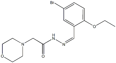 N'-(5-bromo-2-ethoxybenzylidene)-2-(4-morpholinyl)acetohydrazide Struktur