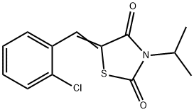 5-(2-chlorobenzylidene)-3-isopropyl-1,3-thiazolidine-2,4-dione Struktur