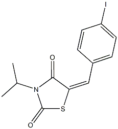 5-(4-iodobenzylidene)-3-isopropyl-1,3-thiazolidine-2,4-dione Struktur