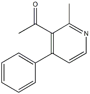 1-(2-methyl-4-phenylpyridin-3-yl)ethanone Struktur