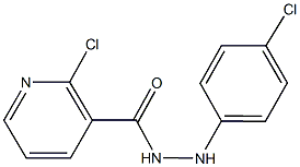 2-chloro-N'-(4-chlorophenyl)nicotinohydrazide Struktur