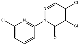 4,5-dichloro-2-(6-chloro-2-pyridinyl)-3(2H)-pyridazinone Struktur