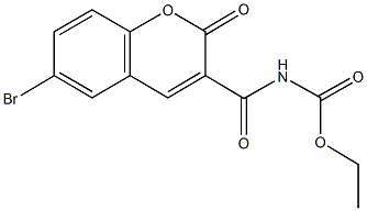 ethyl (6-bromo-2-oxo-2H-chromen-3-yl)carbonylcarbamate Struktur