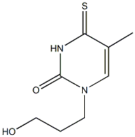 1-(3-hydroxypropyl)-5-methyl-4-thioxo-3,4-dihydropyrimidin-2(1H)-one Struktur