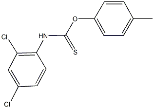 O-(4-methylphenyl) 2,4-dichlorophenylthiocarbamate Struktur