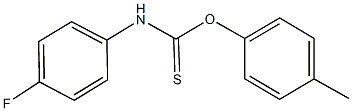 O-(4-methylphenyl) 4-fluorophenylthiocarbamate Struktur