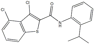 3,4-dichloro-N-(2-isopropylphenyl)-1-benzothiophene-2-carboxamide Struktur