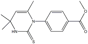 methyl 4-(4,4,6-trimethyl-2-thioxo-3,4-dihydro-1(2H)-pyrimidinyl)benzoate Struktur