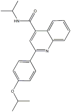 2-(4-isopropoxyphenyl)-N-isopropylquinoline-4-carboxamide Struktur