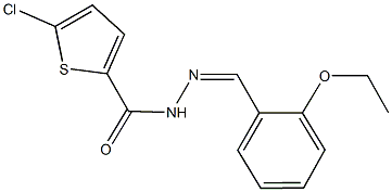 5-chloro-N'-(2-ethoxybenzylidene)-2-thiophenecarbohydrazide Struktur