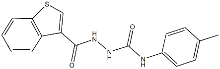 2-(1-benzothien-3-ylcarbonyl)-N-(4-methylphenyl)hydrazinecarboxamide Struktur