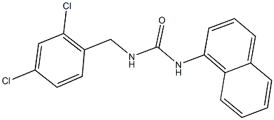 N-(2,4-dichlorobenzyl)-N'-(1-naphthyl)urea Struktur