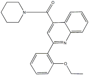 2-(2-ethoxyphenyl)-4-(1-piperidinylcarbonyl)quinoline Struktur